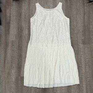 VTG White Lace Maxi Dress 90s Boho Wedding Sz 22W